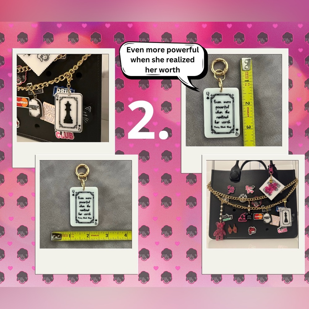Queen Me charm (handmade by 🙋🏾‍♀️)
